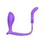 Эрекционное кольцо со стимулятором простаты Fantasy C-Ringz Ass-Gasm Vibrating Rabbit, фиолетовое - Фото №2