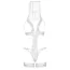 Костюм невесты Leg Avenue Blushing Bride Lingerie Set белый: боди + подвязка на ногу + фата - Фото №6
