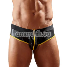 Трусы мужские с открытыми ягодицами Svenjoyment Underwear Jock 2120216, черно-желтые - Фото №1
