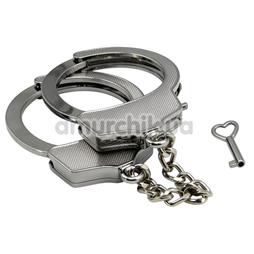 Наручники DS Fetish Luxury Metal Handcuffs, срібні