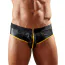 Трусы мужские с открытыми ягодицами Svenjoyment Underwear Jock 2120216, черно-желтые - Фото №1
