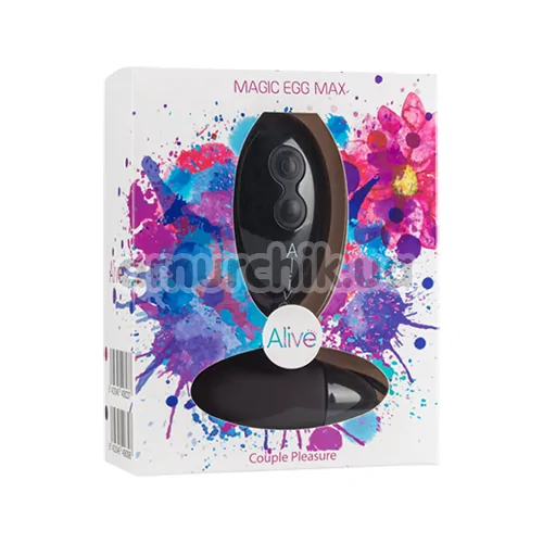 Виброяйцо Alive Magic Egg Max Couple Pleasure, черное