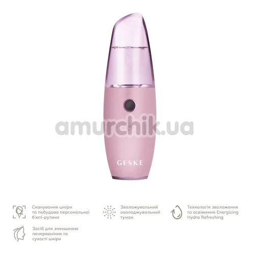 Зволожувач для шкіри обличчя Geske Facial Hydration Refresher 4 in 1, рожевий