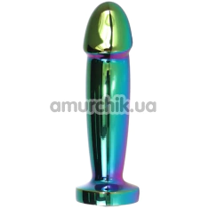 Анальная пробка с радужным кристаллом Exclusivity Jewellery Multicolour Penis Plug S, радужная - Фото №1