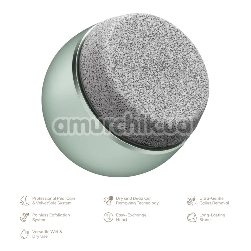 Шліфувальна пилка для стоп Geske Pumice Stone Callus Remover 7 in 1, зелена