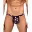 Трусы-стринги мужские Star Night Men's Leopard G-String, черно-розовые - Фото №3