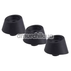 Набір насадок на симулятор орального сексу для жінок Womanizer Inside Out, Duo (Size M), чорний - Фото №1