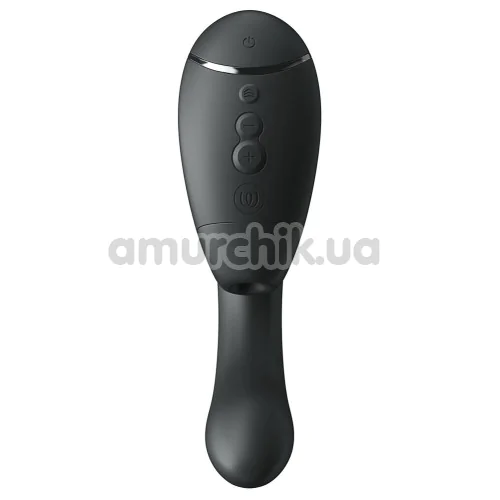 Вібратор з вакуумним стимулятором Womanizer Next Duo, чорний