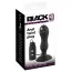 Анальна пробка з ротацією Black Velvets Anal Twist Plug, чорна - Фото №8
