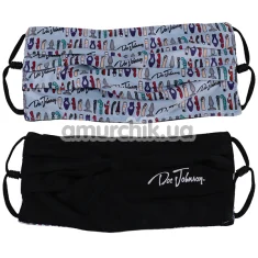 Маска на лицо DJ Reversible & Adjustable Face Mask, голубо-чёрная - Фото №1