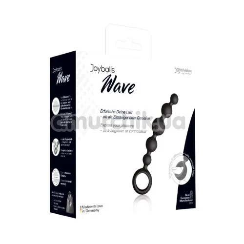 Анальний ланцюжок Joyballs Anal Wave Short, чорний