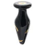 Анальная пробка Secret Kisses 4.5 Handblown Glass Plug For Experienced Users, черная - Фото №4