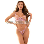 Комплект Star Night Sensual Floral Whisper, рожевий: бюстгальтер + трусики - Фото №1