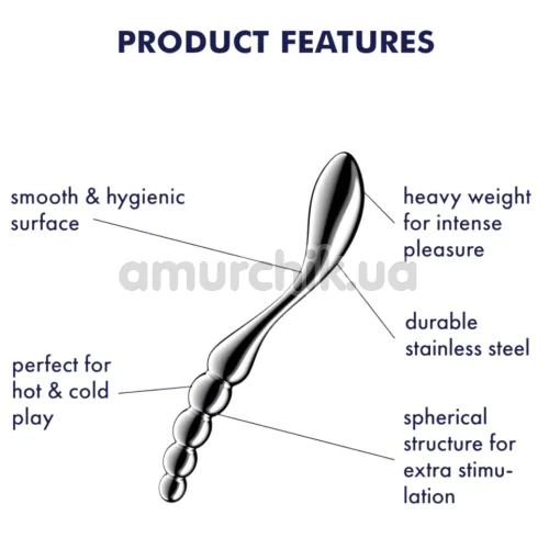 Фалоімітатор Satisfyer Star Force 1, срібний