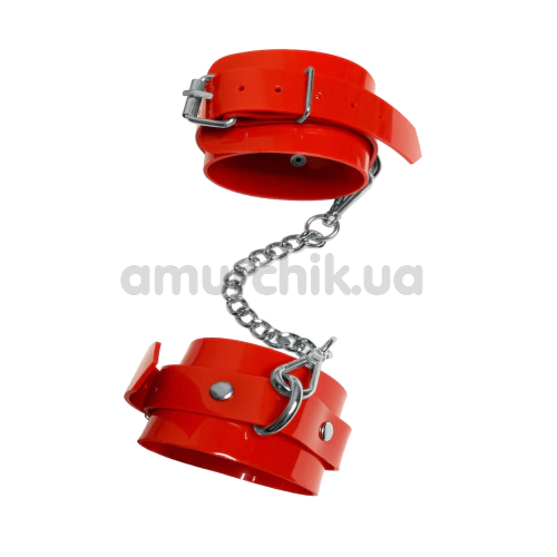 Фиксаторы для рук Feral Feelings Hand Restraints Laquer, красные - Фото №1