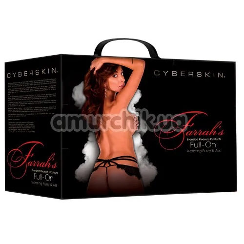 Искусственная вагина и анус с вибрацией Farrah's Full-On Vibrating Pussy & Ass, телесная