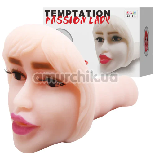 Симулятор орального сексу з вібрацією Temptation Passion Lady 009183, тілесний