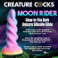 Фаллоимитатор Creature Cocks Moon Rider Glow-in-the-Dark Unicorn Dildo, разноцветный - Фото №11
