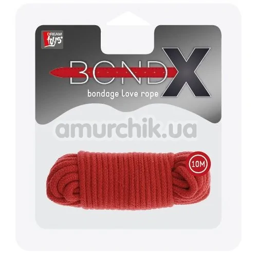 Веревка BondX Bondage Love Rope 10 м, красная