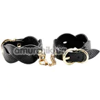 Фіксатори для рук Guilty Pleasure Horizon Braided Handcuffs, чорні - Фото №1