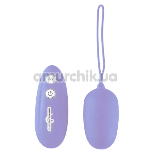 Виброяйцо Ultra Seven Remote Control Egg, фиолетовое - Фото №1