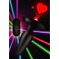 Анальная пробка с вибрацией Booty Sparks 28X Laser Heart Anal Plug With Remote Control Medium, черная - Фото №11