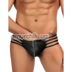 Трусы-стринги мужские Star Night Zipper String Mens Strap Thong, черные - Фото №1