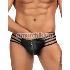 Труси-стрінги чоловічі Star Night Zipper String Mens Strap Thong, чорні - Фото №1