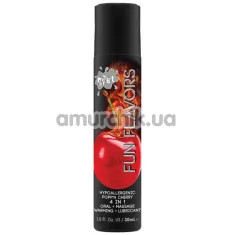 Массажно-оральный лубрикант с согревающим эффектом Wet Fun Flavors 4-in-1 Popp'n Cherry, 30 мл - Фото №1
