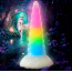 Фаллоимитатор Creature Cocks Uni-Glow Glow-in-the-Dark Rainbow Silicone Dildo, разноцветный - Фото №15