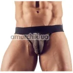 Труси чоловічі в сіточку з відкритими сідницями Svenjoyment Underwear 2100118, чорні - Фото №1