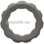 Эрекционное кольцо для члена Alpha Liquid Silicone Erect Ring, серое - Фото №1