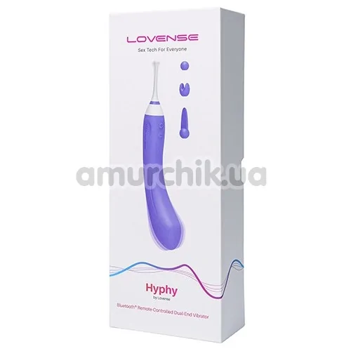 Вібратор для точки G і клітора Lovense Hyphy, фіолетовий