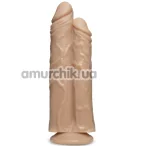 Фалоімітатор Dr. Skin Dr. Double Stuffed 10.5, тілесний - Фото №1