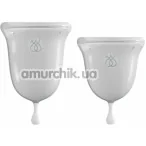 Набор из 2 менструальных чаш Jimmyjane Intimate Care Menstrual Cups, прозрачный - Фото №1