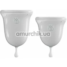 Набір з 2 менструальних чаш Jimmyjane Intimate Care Menstrual Cups, прозорий - Фото №1