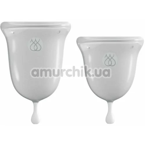 Набор из 2 менструальных чаш Jimmyjane Intimate Care Menstrual Cups, прозрачный - Фото №1
