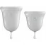 Набор из 2 менструальных чаш Jimmyjane Intimate Care Menstrual Cups, прозрачный - Фото №1