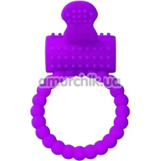 Віброкільце Silicone Vibro Cock Ring, фіолетове - Фото №1