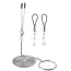 Зажимы для сосков и клитора Sins Inquisition Naughty Fetish Nipple Kit, серебряные - Фото №1