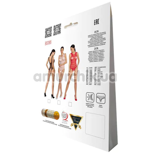 Боди Passion Free Your Senses Erotic Line BS086, черное