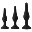 Анальна пробка Alume Silicone Slim Tip Anal Plug L, чорна - Фото №3