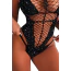 Боди Star Night Fishnet & Sparkle Rhinestone Party Bodysuit, черное - Фото №5