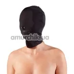 Маска Fetish Collection Hood Zip, чорна - Фото №1