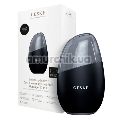 Массажер для глаз и лица Geske Cool & Warm Eye and Face Massager 7 in 1, черный