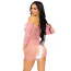 Платье Leg Avenue Modern Love Heart Net Dress, розовое - Фото №4