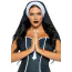 Накидка монахині Leg Avenue Nun Habit Costume Headband, чорна - Фото №1