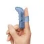 Вибронапалечник для стимуляции клитора Waterproof Finger Fun, голубой - Фото №6