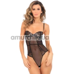 Боди Slay With Me Lace Teddy, черное - Фото №1