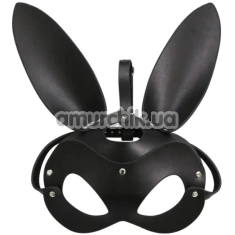 Маска Кролика DS Fetish Mask Bunny, черная - Фото №1
